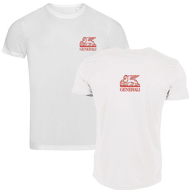 Herren Sport-Shirt Generali weiß