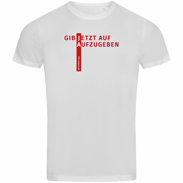 Herren Sport-Shirt Vitality Aufzugeben